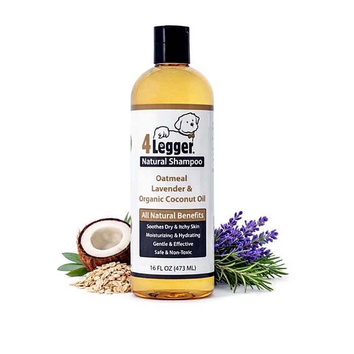 4-Legger Organic Oatmeal Dog Shampoo with Lavender & Aloe — 16 oz