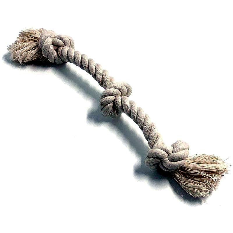 Boba & Vespa Organic Cotton Rope Dog Toy, 1 inch