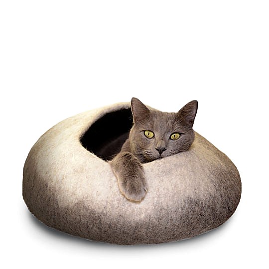 Dharma Dog Karma Cat Wool Pet Cave — Ombre Natural