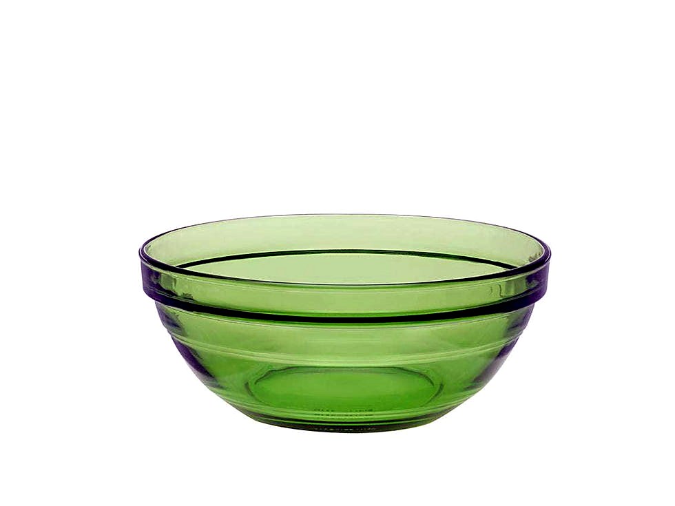Duralex Le Gigogne Green Stackable Glass Bowl Set, 6-Piece