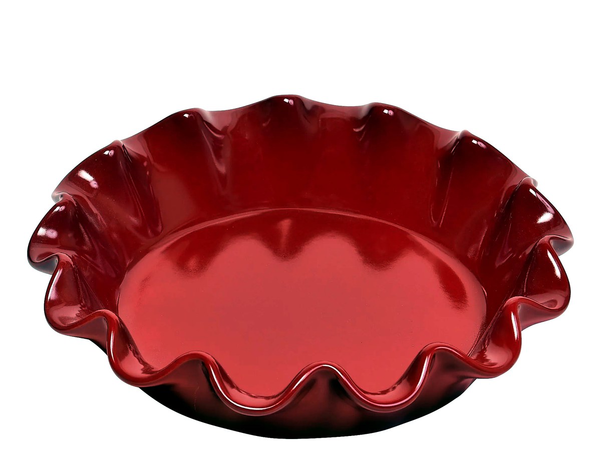 Emile Henry Deep Ruffled Pie Dish, 10.5 in