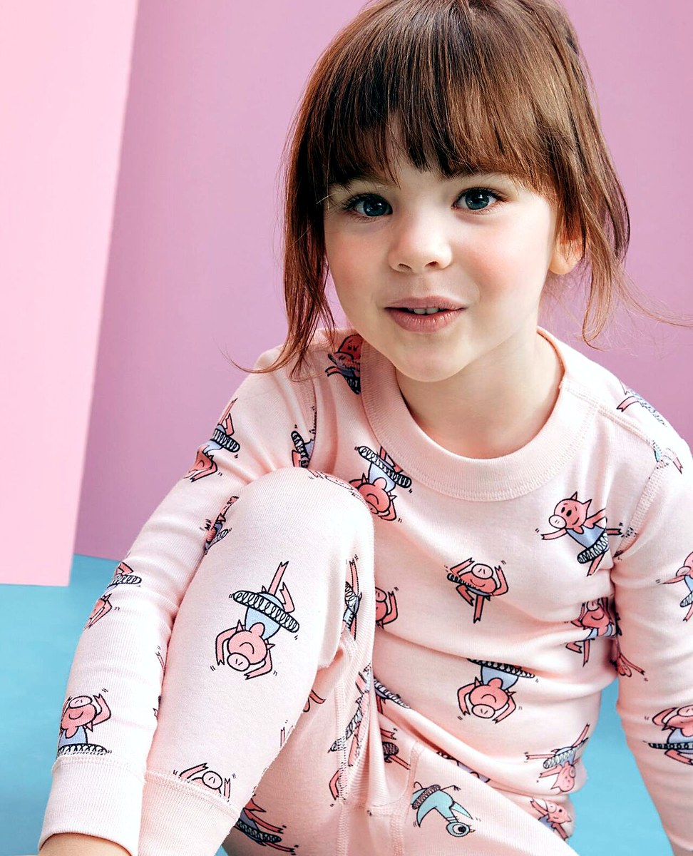Elephant & Piggie Long John Pajama Set