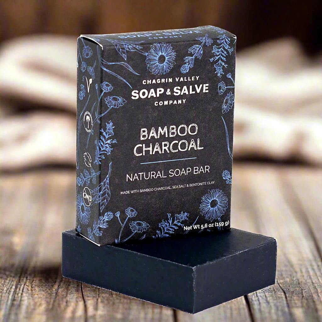 Natural Soap Bar, Bamboo Charcoal — 5.6 oz