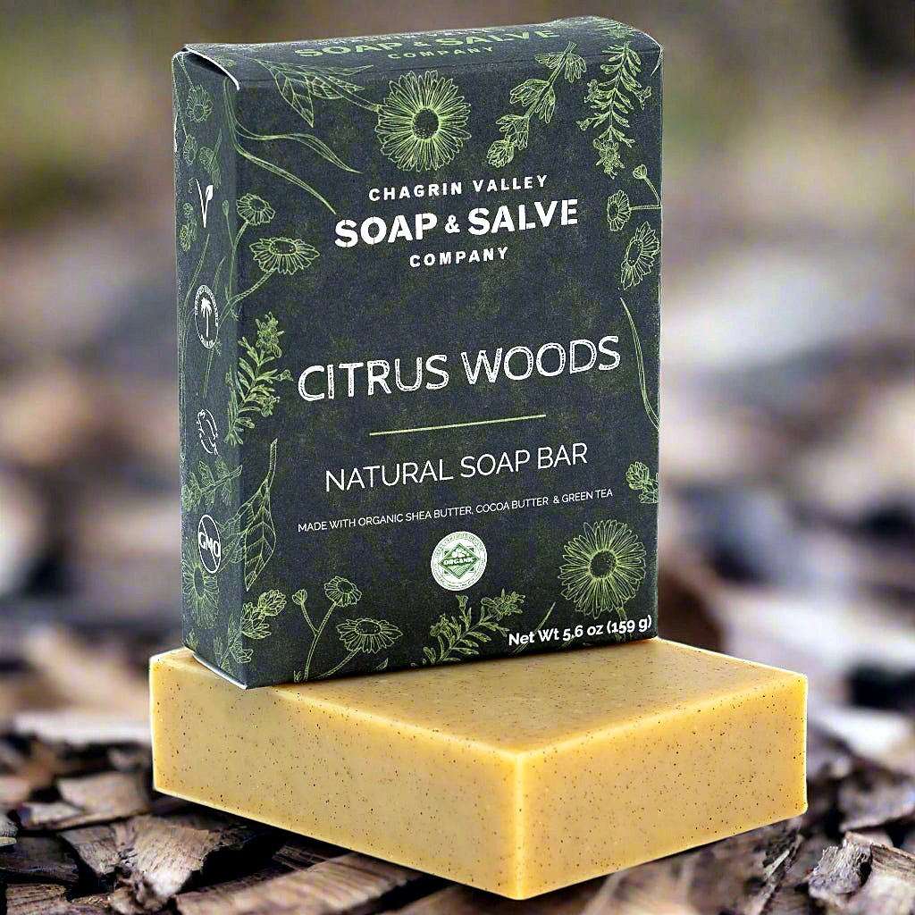 Natural Soap Bar, Citrus Woods Green Tea — 5.6 oz