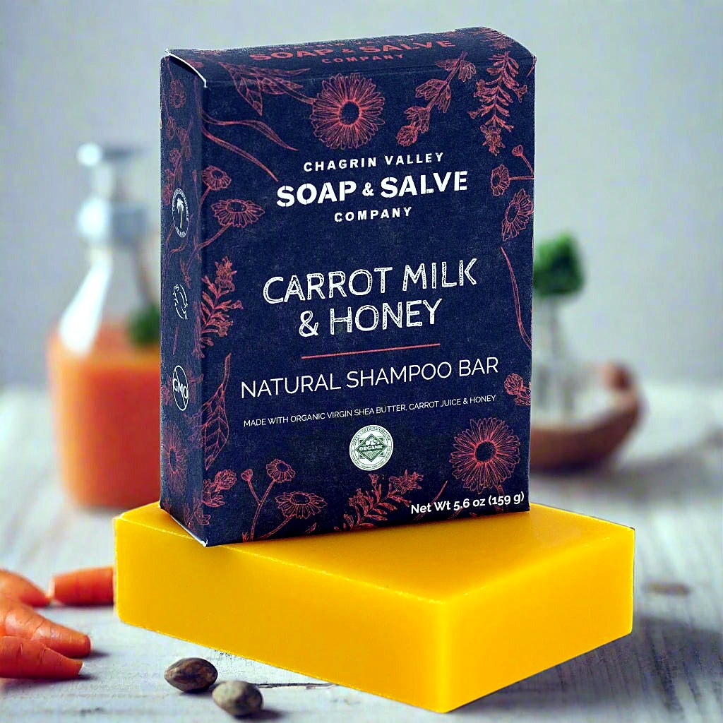 Shampoo Bar, Carrot Milk & Honey β 5.6 oz