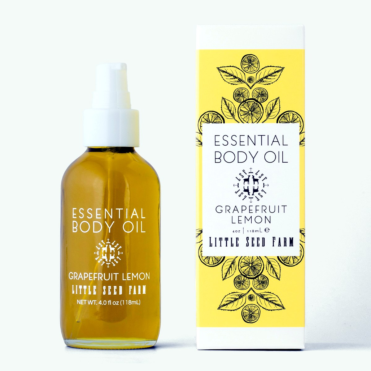 Body Oil, Grapefruit Lemon — 4 oz