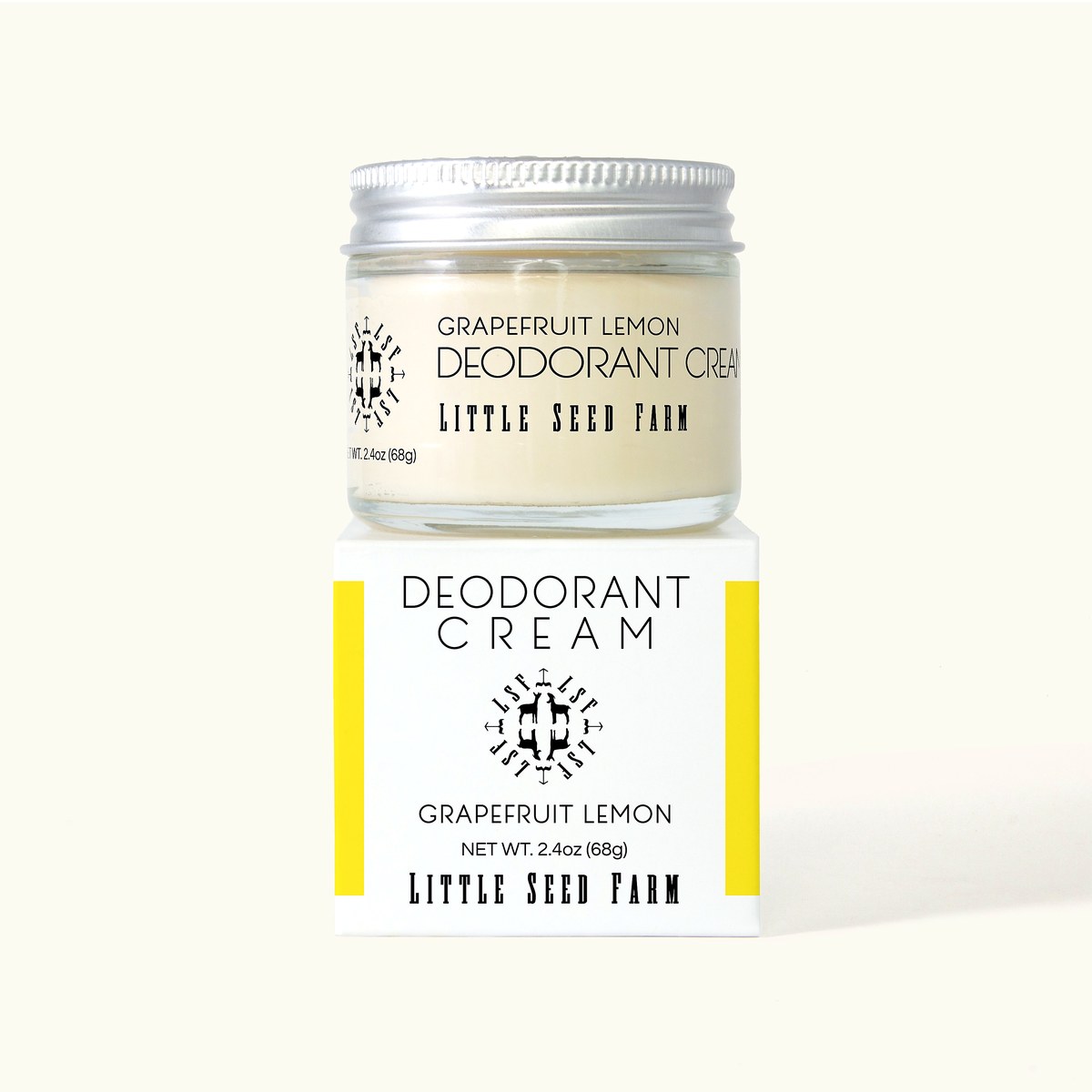 Deodorant Cream, Grapefruit Lemon — 2.4 oz
