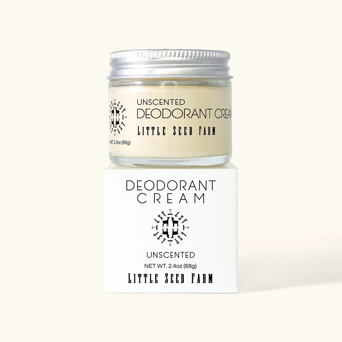 Deodorant Cream, Unscented — 2.4 oz