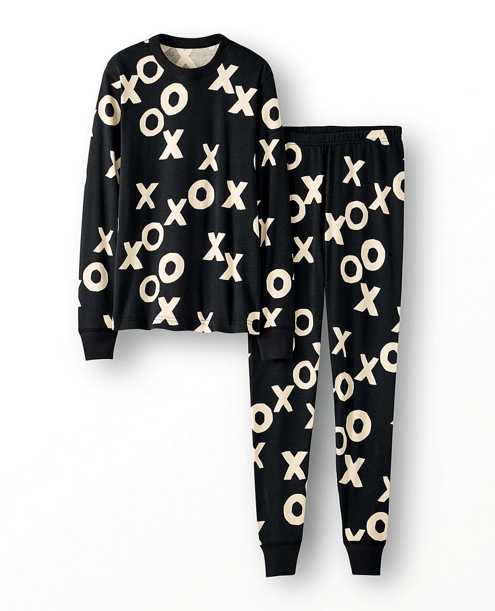 Adult Long John Pajama Set — Valentine