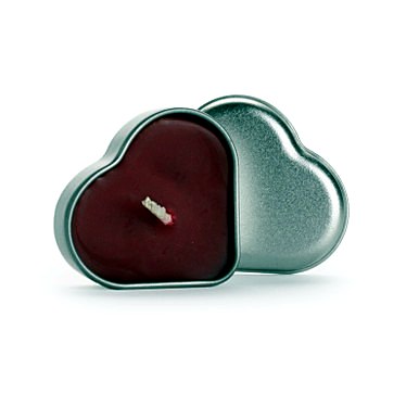 Beeswax Aromatherapy Heart Candle Tin — Cinnamon