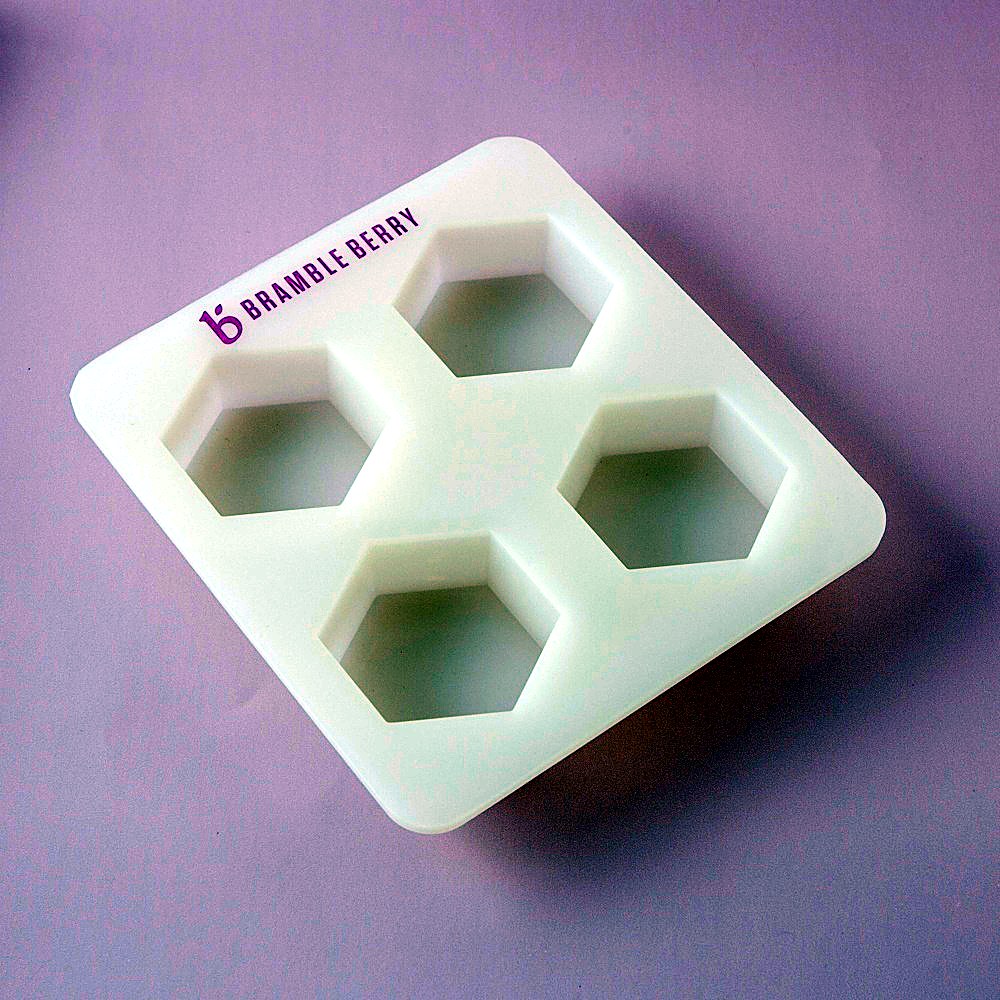 4-Cavity Hexagon Silicone Mold