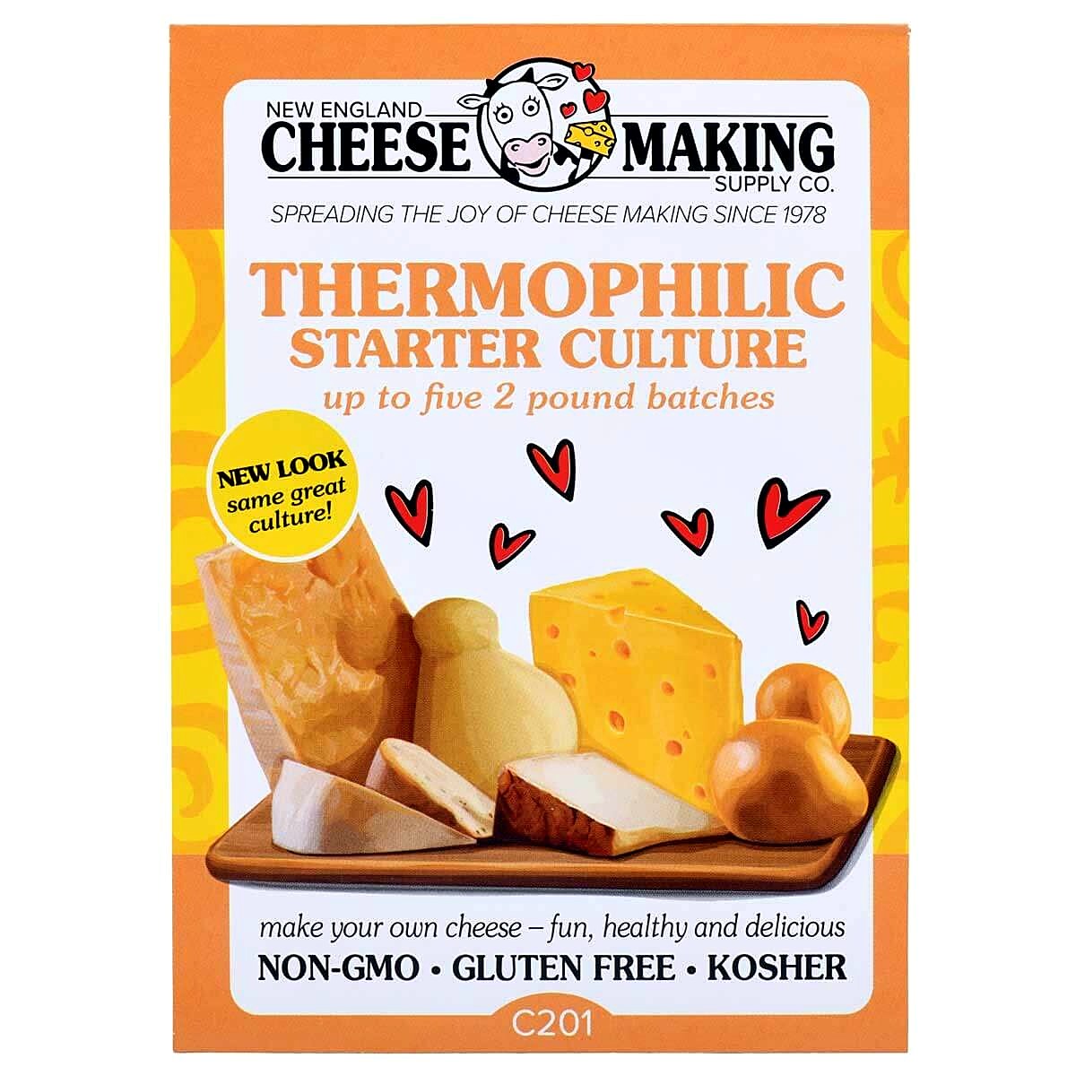 Thermophilic Starter Culture for Cheese Making, 5 Packets
