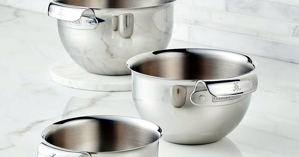 Hestan Provisions 3-Piece Stainless Steel Mixing Bowl Set