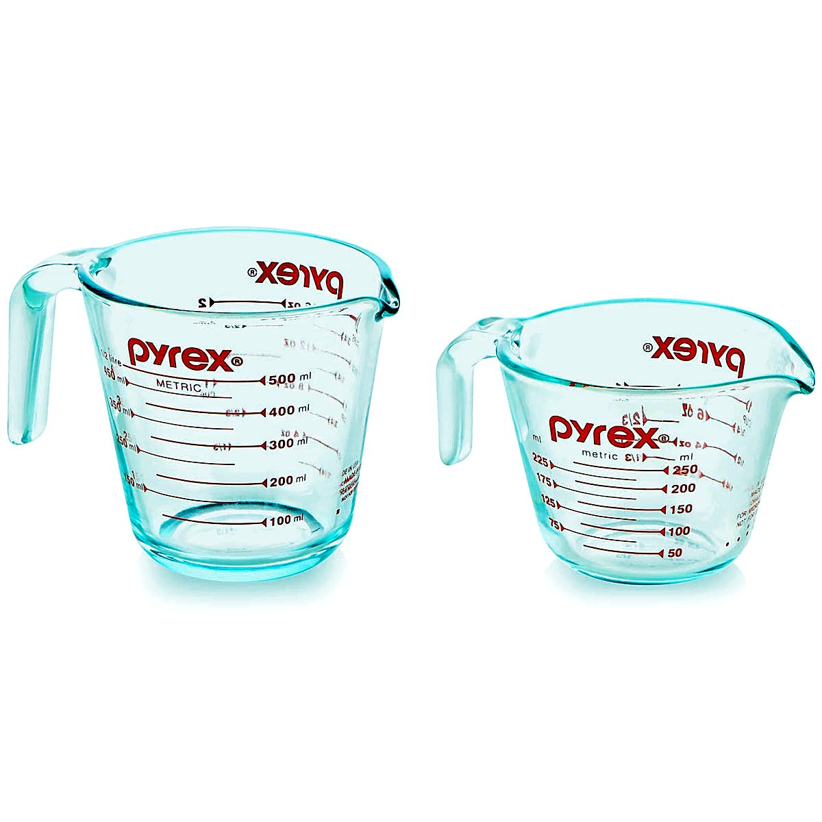 Pyrex Smart Essentials Glass Measuring Cup Set (1-Cup + 2-Cup)