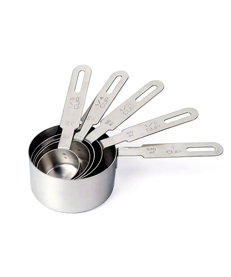 RSVP Endurance 5-Piece Stainless Steel Measuring Cup Set