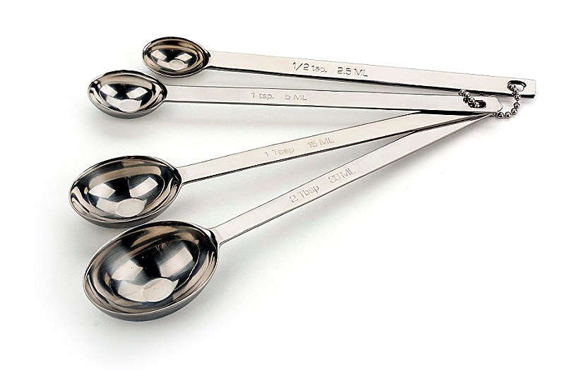 RSVP Endurance 5-Piece Stainless Steel Measuring Spoon Set