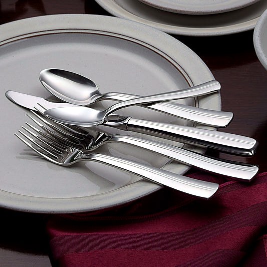 Liberty Tabletop Cedarcrest 45-Piece Flatware Set (Service for 8 + Serving Set)