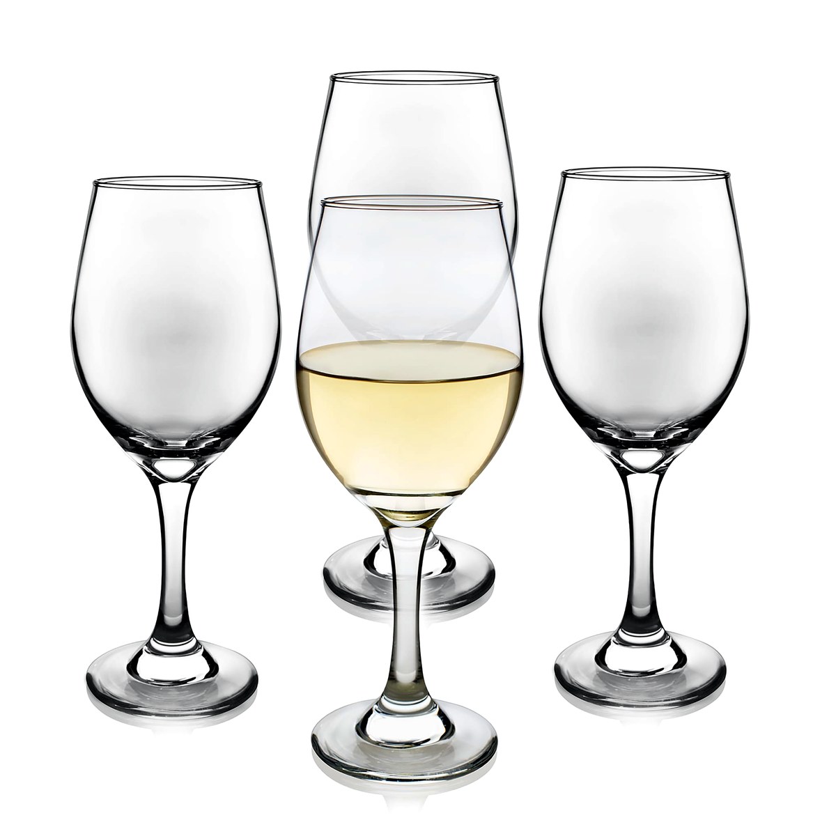 Libbey Classic White Wine Glasses, 11 oz, Set of 4