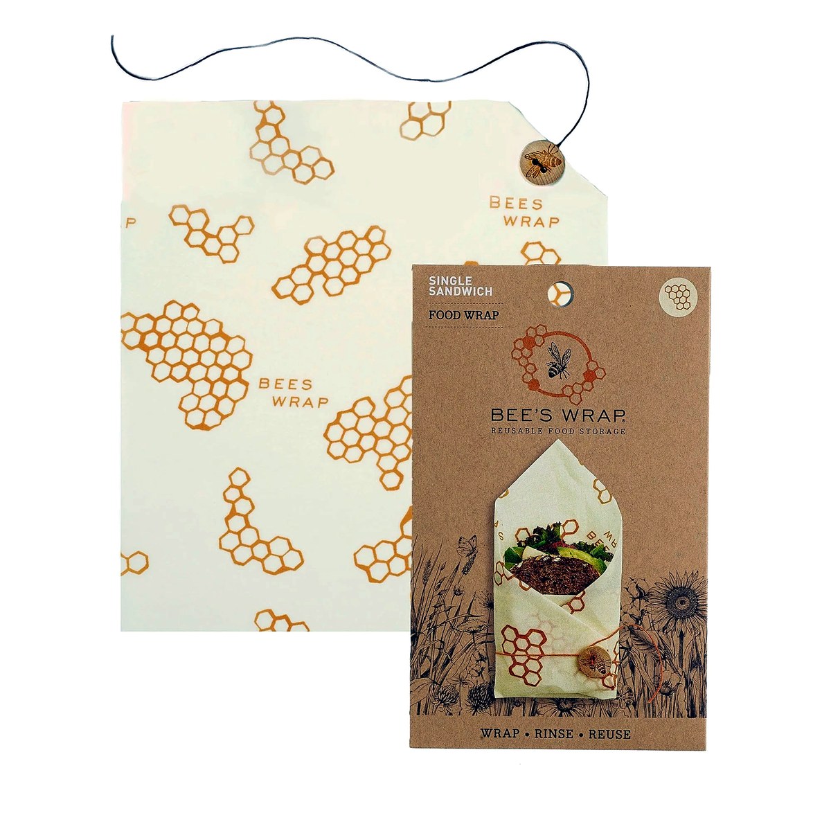 Bee's Wrap Sandwich Wrap — Honeycomb