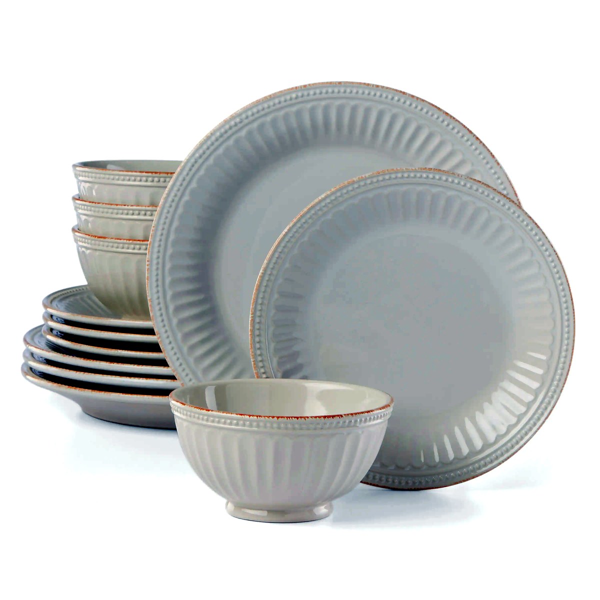 Lenox French Perle Groove 12-Piece Dinnerware Set