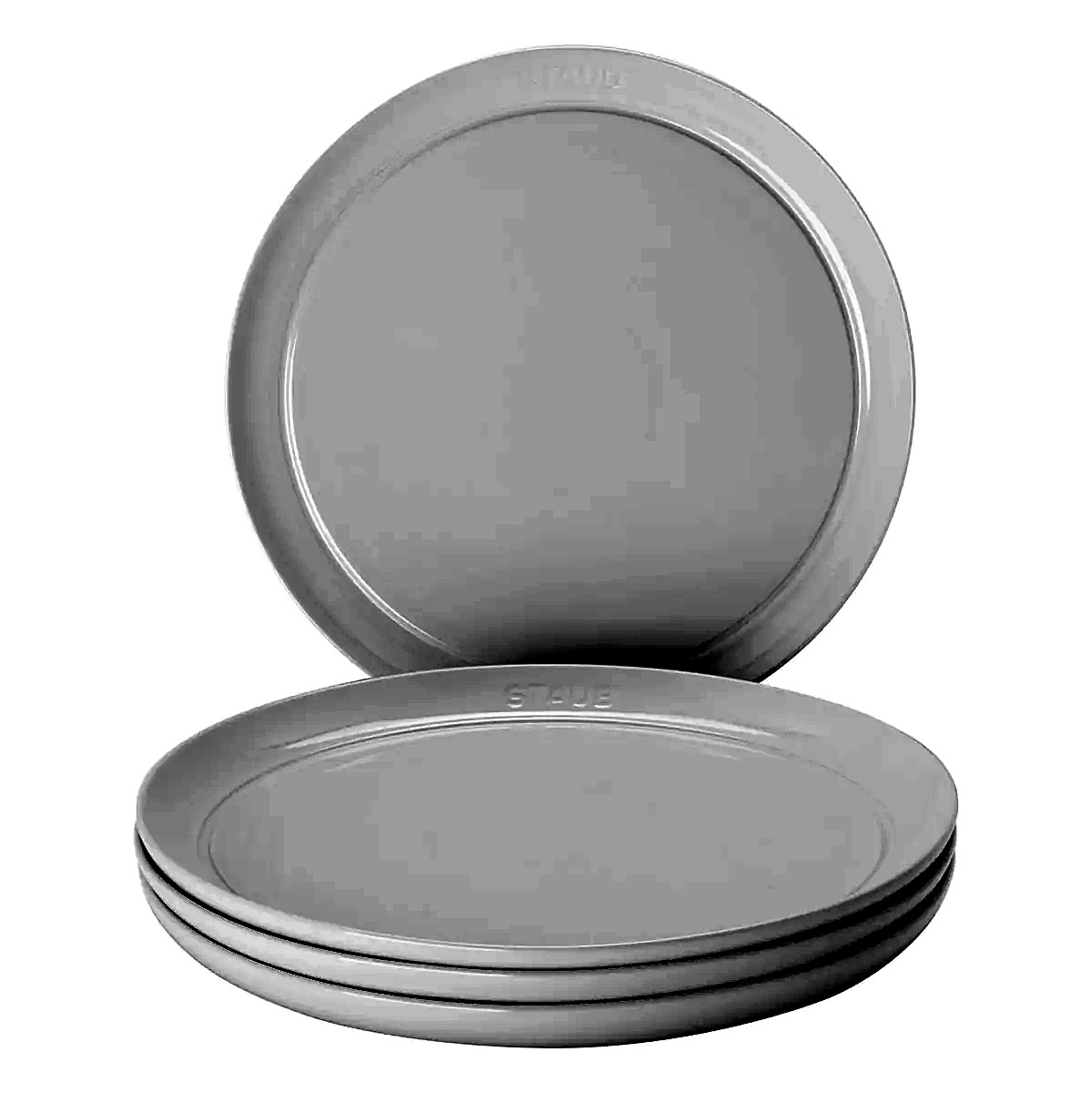 Staub 4-Piece Dinner Plate Set — White