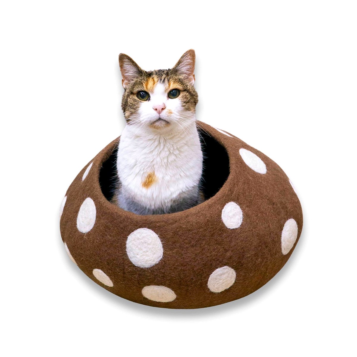 Brown Mushroom Eco Kitty Cave