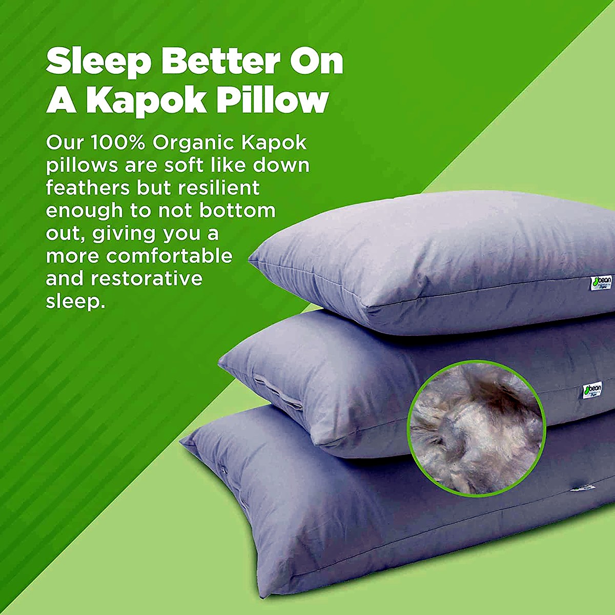 Organic Kapok Sleep Pillow