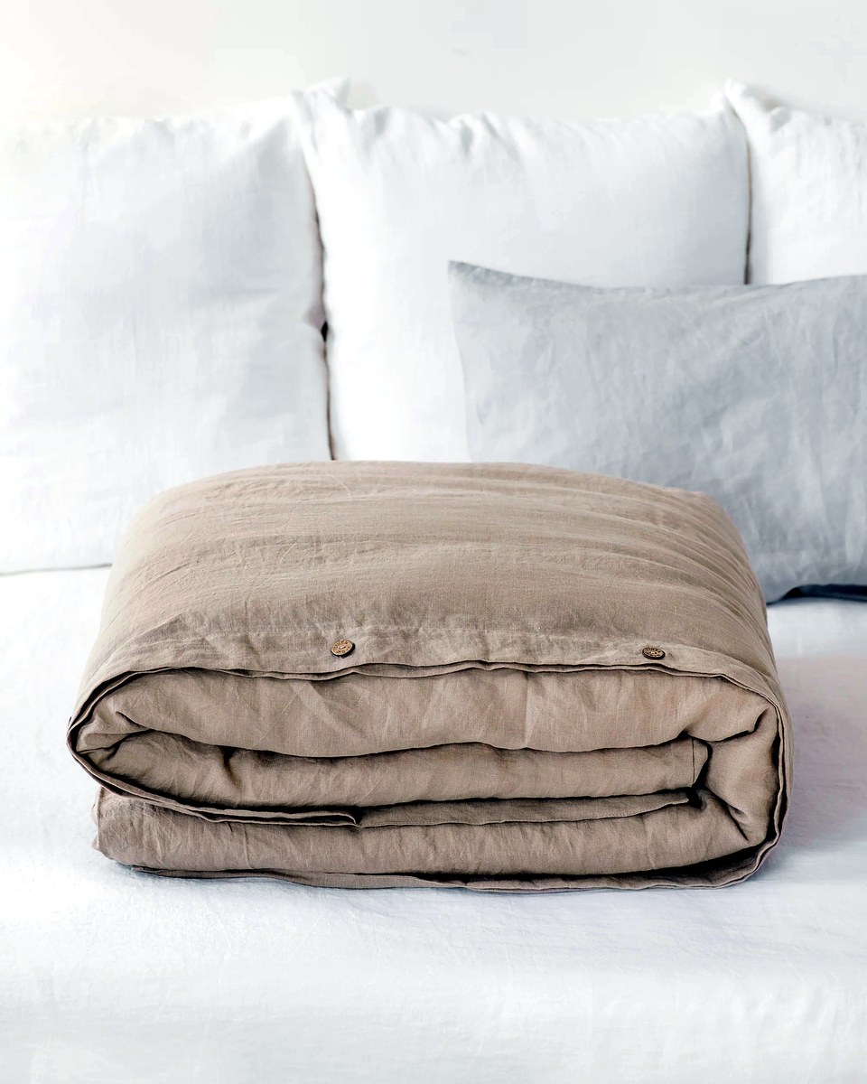 Natural Linen Duvet Cover — Queen
