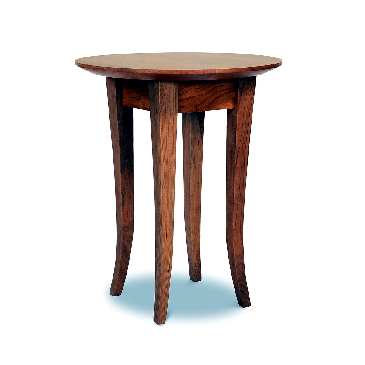 Classic Shaker Round Flare Leg End Table