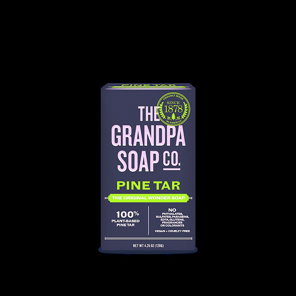 The Grandpa Soap Company Pine Tar Bar Soap, 4.25 oz