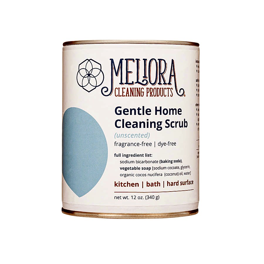Meliora Gentle Home Cleaning Scrub, Unscented, 12 oz