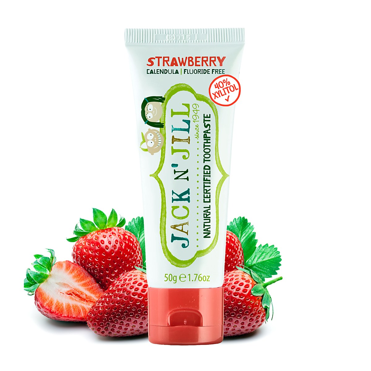 Jack N' Jill Natural Certified Toothpaste, Strawberry, 50 g