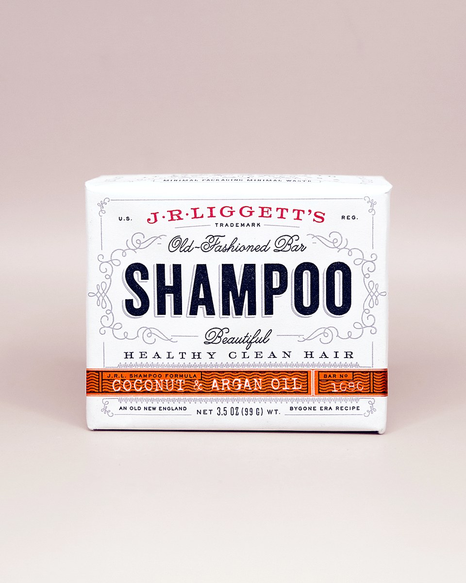 J.R. Liggett's Virgin Coconut & Argan Oil Shampoo Bar, 4 oz