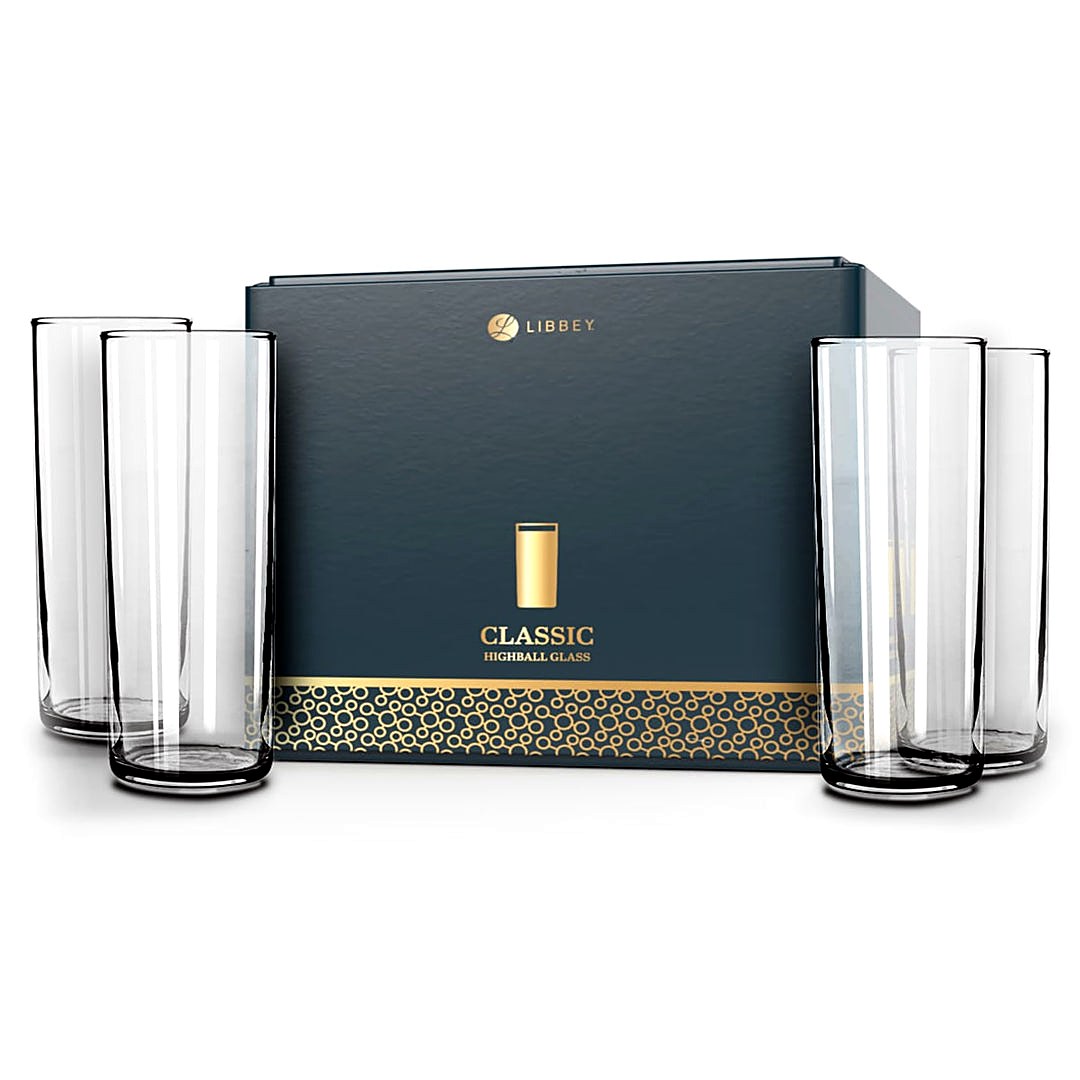 Libbey Classic Highball Drinking Glass 11 oz, Set of 6