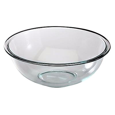 Pyrex 4-Quart Glass Mixing Bowl with Red Lid