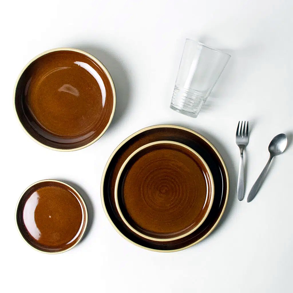 Emerson Creek Pottery Brookline 4-Piece Dinnerware Set for One
