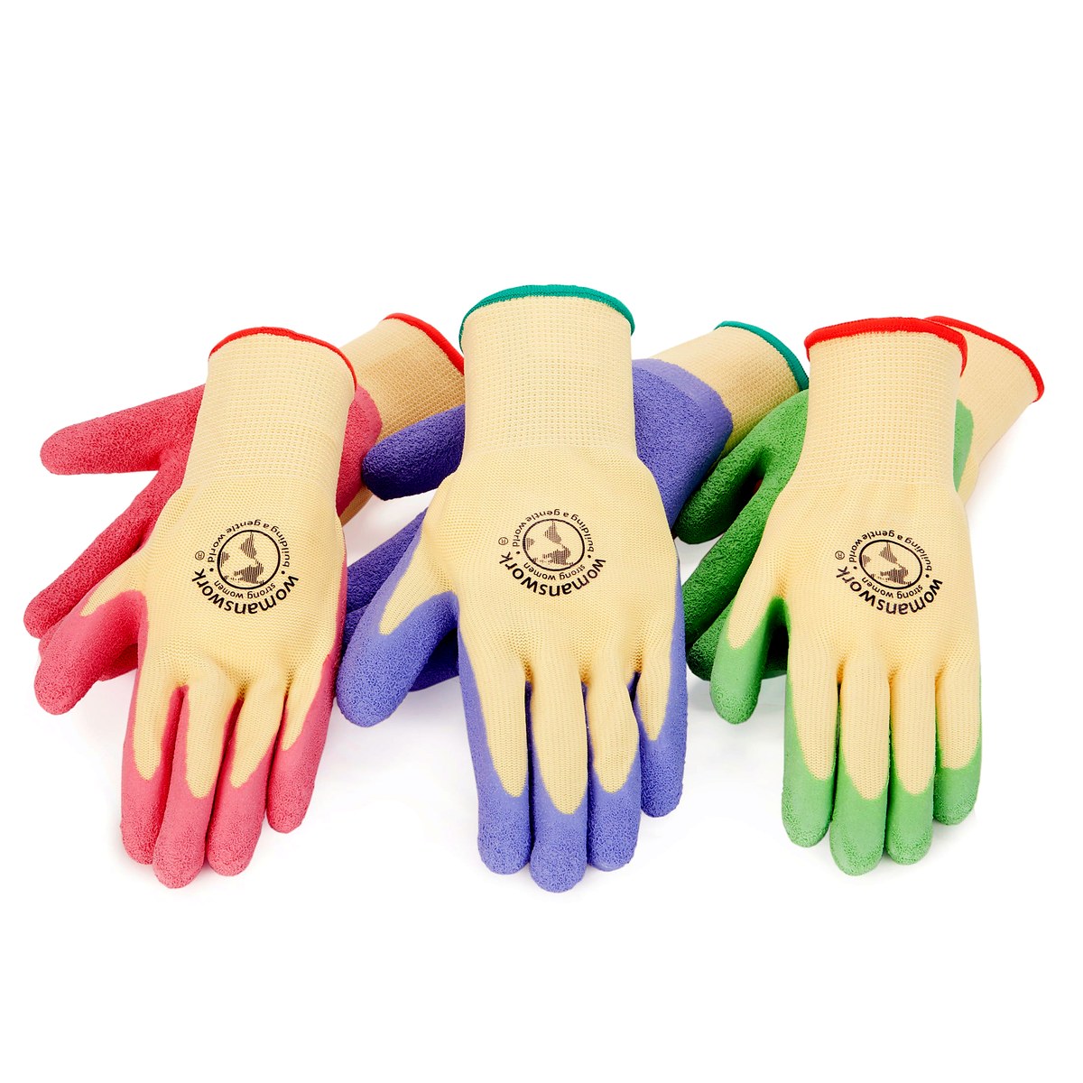 Weeder Glove 3-Pack — Green, Pink, Purple
